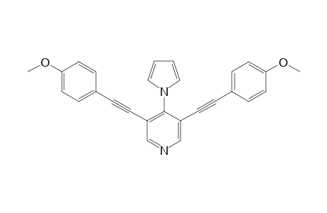 3,5-Bis((4-methoxyphenyl)ethynyl)-4-(1H-pyrrol-1-yl)pyridine