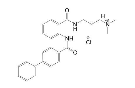 1-propanaminium, 3-[[2-[([1,1'-biphenyl]-4-ylcarbonyl)amino]benzoyl]amino]-N,N-dimethyl-, chloride