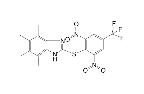 2,6-Dinitro-4-(trifluoromethyl)phenyl 4,5,6,7-tetramethyl-1H-benzimidazol-2-yl sulfide