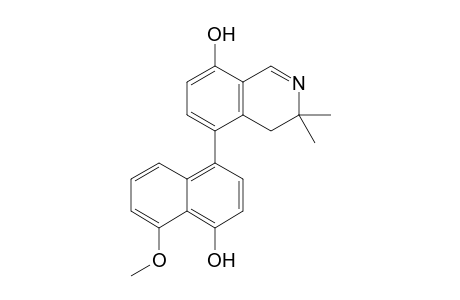 5-(4'-Hydroxy-5'-methoxynaphthalen-1'-yl)-3,3-dimethyl-3,4-dihydroisoquinolin-8-ol