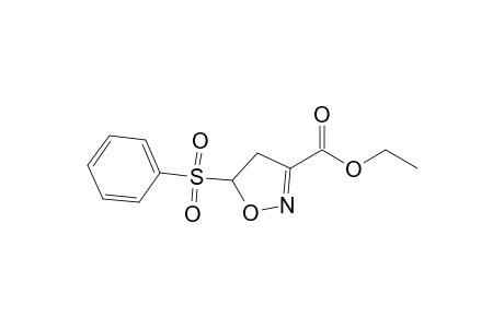Ethyl 5-(phenylsulfonyl)-4,5-dihydroisoxazole-3-carboxylate