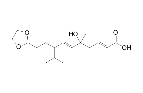 11,11-(Ethylenedioxy)-5-hydroxy-8-isopropyl-5-methyldodeca-2,6-dienoic acid
