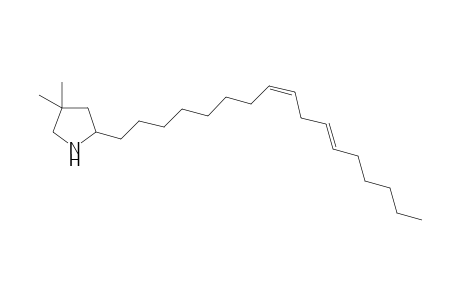 2-[(8Z,11E)-heptadeca-8,11-dienyl]-4,4-dimethyl-pyrrolidine
