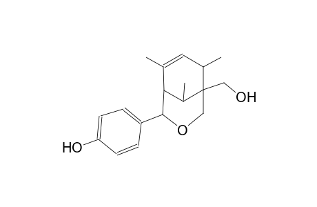 4-[5-(hydroxymethyl)-6,8,9-trimethyl-3-oxabicyclo[3.3.1]non-7-en-2-yl]phenol