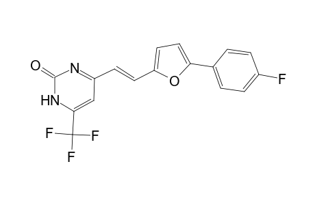 4-[2-[5-(4-fluoro-phenyl)-furan-2-yl]-vinyl]-6-trifluoromethyl-1H-pyrimidin-2-one
