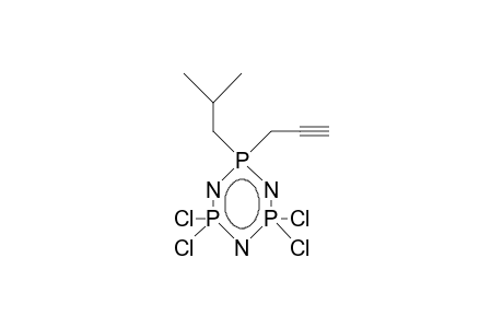 1-Isobutyl-1-(2-propynyl)-tetrachloro-phosphacene