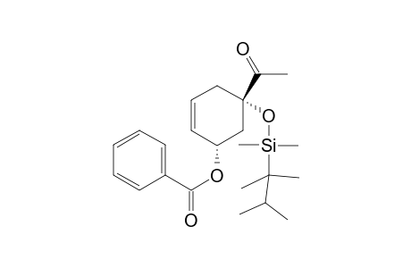 5-{[(1',1',2'-Trimethylpropyl)dimethylsilyl]oxy}-5-acetyl-3-(benzoyloxy0-1-cyclohexene