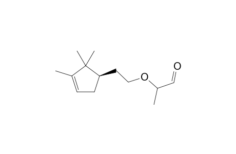 2-(2-((R)-2,2,3-trimethylcyclopent-3-enyl)ethoxy)propanal