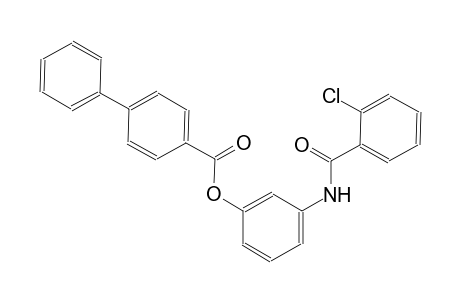 3-[(2-chlorobenzoyl)amino]phenyl [1,1'-biphenyl]-4-carboxylate