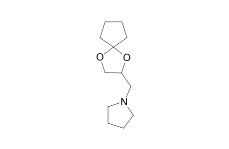 pyrrolidine, 1-(1,4-dioxaspiro[4.4]non-2-ylmethyl)-