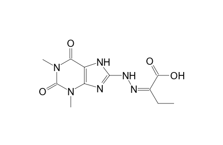 2-[(1',3'-Dimethyl-2',4'-dioxopurin-8'-yl)hydrazono]-2-ethylacetic acid