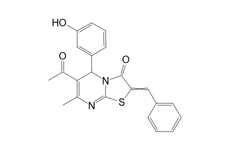 6-Acetyl-2-benzylidene-5-(3-hydroxyphenyl)-7-methyl-5H-[1,3]thiazolo[3,2-a]pyrimidin-3(2H)-one