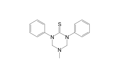 Hexahydro-5-methyl-1,3-diphenyl-1,3,5-triazine-2-thione