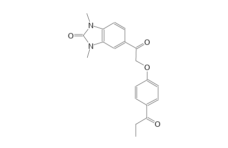 2H-benzimidazol-2-one, 1,3-dihydro-1,3-dimethyl-5-[[4-(1-oxopropyl)phenoxy]acetyl]-
