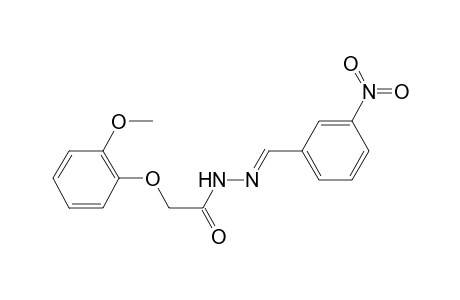 2-(2-Methoxyphenoxy)-N'-[(E)-(3-nitrophenyl)methylidene]acetohydrazide