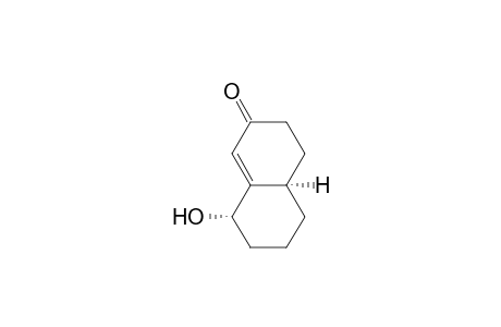 2(3H)-Naphthalenone, 4,4a,5,6,7,8-hexahydro-8-hydroxy-, cis-