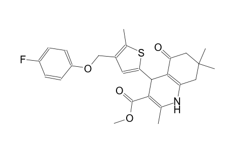 methyl 4-{4-[(4-fluorophenoxy)methyl]-5-methyl-2-thienyl}-2,7,7-trimethyl-5-oxo-1,4,5,6,7,8-hexahydro-3-quinolinecarboxylate