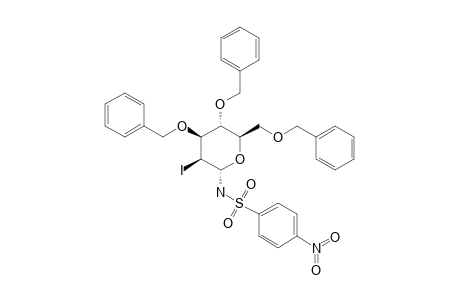 N-[(2S,3S,4S,5R,6R)-4,5-bis(benzyloxy)-6-(benzyloxymethyl)-3-iodo-tetrahydropyran-2-yl]-4-nitro-benzenesulfonamide