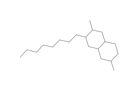 Naphthalene, decahydro-2,6-dimethyl-3-octyl-