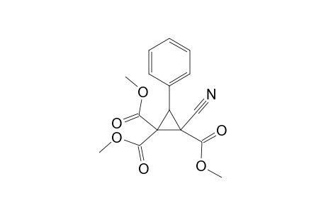 2-Cyano-3-phenyl-cyclopropane-1,1,2-tricarboxylic acid trimethyl ester