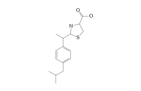 (6R,4R,2R)-2-(1-(PARA-(2-METHYLPROPYL)-PHENYL)-ETHYL)-THIAZOLIDINE-4-CARBOXYLIC_ACID;MAJOR_ISOMER