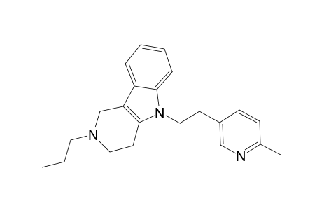 5-[2-(6-Methyl-3-pyridinyl)ethyl]-2-propyl-2,3,4,5-tetrahydro-1H-pyrido[4,3-b]indole