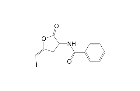 3-Benzamido-5(E)-(iodomethylidene)tetrahydro-2-furanone