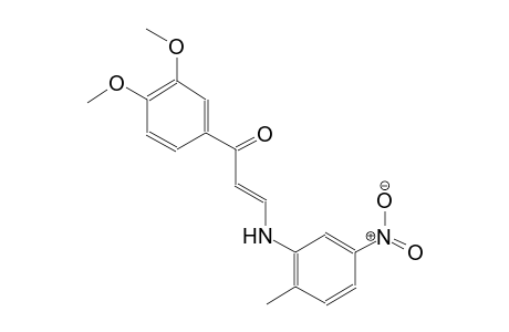 (2E)-1-(3,4-dimethoxyphenyl)-3-(2-methyl-5-nitroanilino)-2-propen-1-one