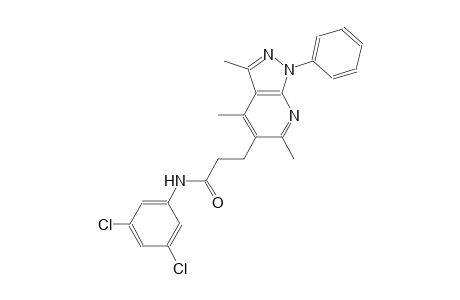 1H-pyrazolo[3,4-b]pyridine-5-propanamide, N-(3,5-dichlorophenyl)-3,4,6-trimethyl-1-phenyl-