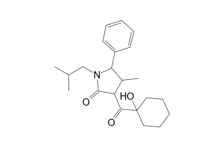 1-Isobutyl-3(S)-[(1'-hydroxycyclohexyl)carbonyl]-4(R)-methyl-5(R)-phenylpyrrolidin-2-one