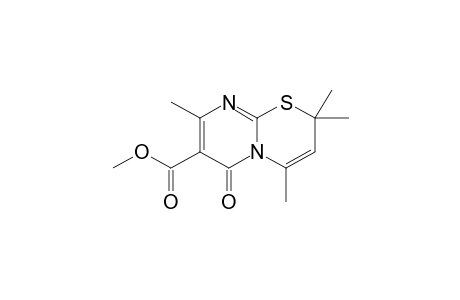 2,2,4,8-tetramethyl-6-oxo-7-pyrimido[2,1-b][1,3]thiazinecarboxylic acid methyl ester