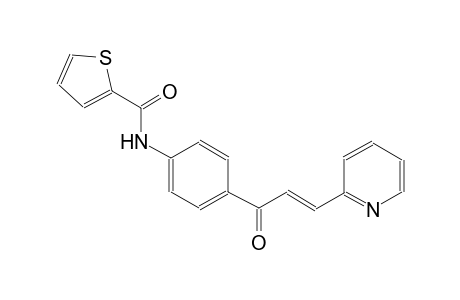 N-{4-[(2E)-3-(2-pyridinyl)-2-propenoyl]phenyl}-2-thiophenecarboxamide