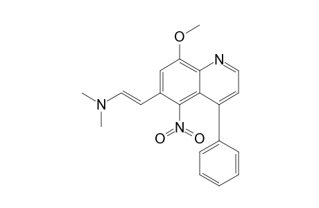 8-Methoxy-6-[.beta.-trans-(N,N-dimethylamino)ethenyl]-5-nitro-4-phenylquinoline