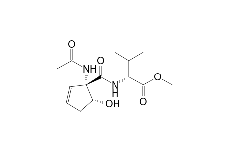 Methyl N-[(1S,2R)-1-Acetamido-2-hydroxy-4-cyclopentene-1-carbonyl]-(R)-valinate