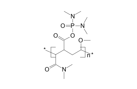 Poly(maleic anhydride-co-methyl vinyl ether) with hexamethyl phosphoric acid triamide, reaction product