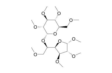 .alpha.-D-Glucofuranoside, methyl 2,3,6-tri-O-methyl-5-O-(2,3,4,6-tetra-O-methyl-.alpha.-D-glucopyrano syl)-