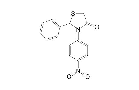 2-PHENYL-3-(4-NITROPHENYL)-THIAZOLIDIN-4-ONE