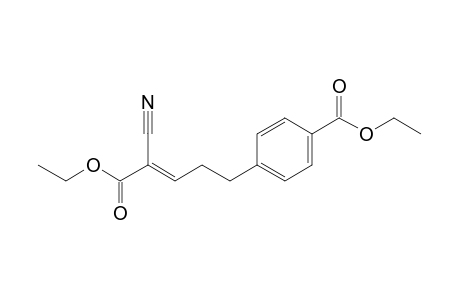 4-[(E)-4-cyano-5-ethoxy-5-keto-pent-3-enyl]benzoic acid ethyl ester