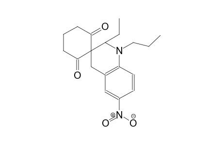 2'-ethyl-6'-nitro-1'-propyl-2',4'-dihydro-1'H-spiro[cyclohexane-1,3'-quinoline]-2,6-dione