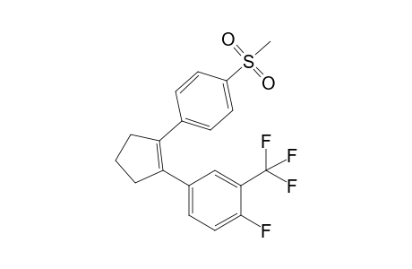 1-Fluoranyl-4-[2-(4-methylsulfonylphenyl)cyclopenten-1-yl]-2-(trifluoromethyl)benzene