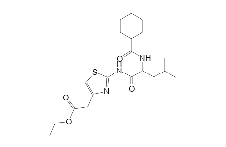 ethyl [2-({2-[(cyclohexylcarbonyl)amino]-4-methylpentanoyl}amino)-1,3-thiazol-4-yl]acetate
