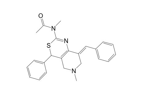 N-[(8E)-8-Benzylidene-6-methyl-4-phenyl-5,6,7,8-tetrahydro-4H-pyrido[4,3-d][1,3]thiazin-2-yl]-N-methylacetamide