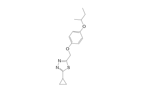1,3,4-Thiadiazole, 2-cyclopropyl-5-[[4-(1-methylpropoxy)phenoxy]methyl]-