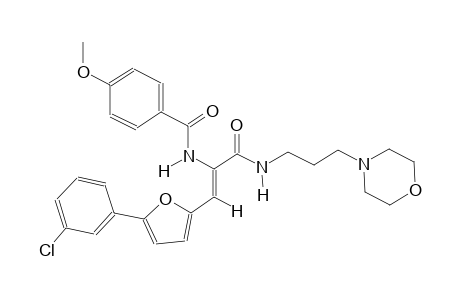 benzamide, N-[(Z)-2-[5-(3-chlorophenyl)-2-furanyl]-1-[[[3-(4-morpholinyl)propyl]amino]carbonyl]ethenyl]-4-methoxy-
