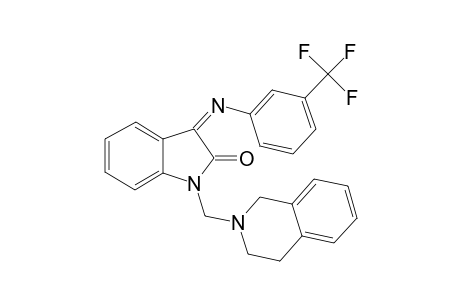 1-(3,4-Dihydro-1H-isoquinolin-2-ylmethyl)-3-(3-trifluoromethyl-phenylimino)-1,3-dihydro-indol-2-one
