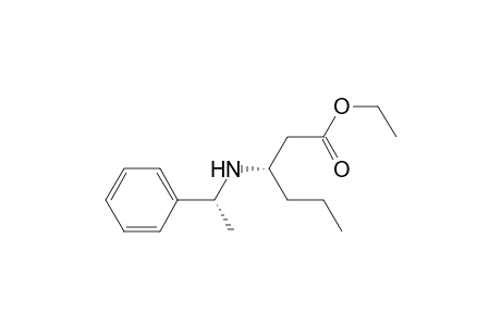 (3S,.alpha.R)-Ethyl 3-[N-(.alpha.-methylbenzyl)amino]hexanoate