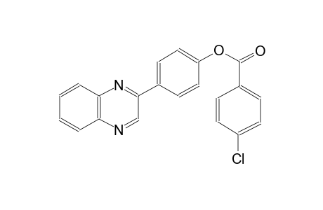 4-(2-quinoxalinyl)phenyl 4-chlorobenzoate