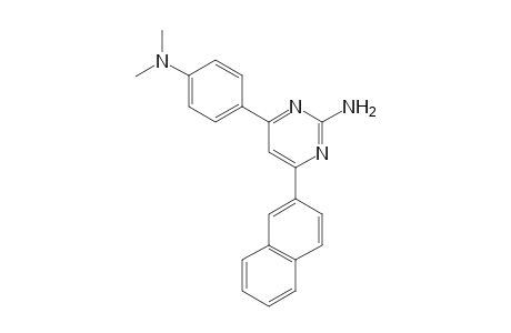 4-(4-[Dimethylamino]phenyl)-6-(naphthalen-2-yl)pyrimidin-2-amine