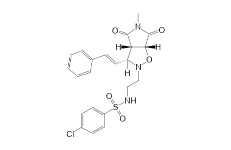 (3S,3aS,6aR)-exo-2-[2'-(4''-Chlorophenylsulphonamido)ethyl]-3-(2-phenylethenyl)-5-methylpyrrolo[3,4-d]isoxazolidine-4,6-dione