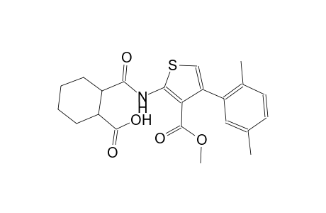 2-({[4-(2,5-dimethylphenyl)-3-(methoxycarbonyl)-2-thienyl]amino}carbonyl)cyclohexanecarboxylic acid